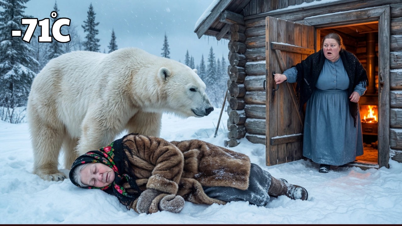 A Polar Bear Brought a 93 Year Old Woman to This Russian Woman’s Door in Frozen Siberia